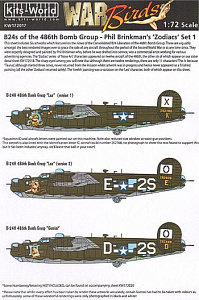 Декаль 1/72 Consolidated B-24H Liberator 834th BS (Kits-World)