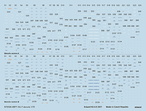 Декаль 1/72 Су-7 (технадписи) (MSVIT)