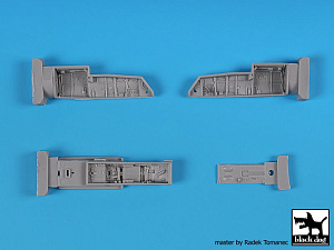 Дополнения из смолы 1/48 Ниша шасси для Dassault-Mirage F.1CT/C (для модели Kitty Hawk Model)