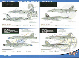 Декаль 1/72 McDonnell-Douglas F/A-18C (4) (CAM PRO)