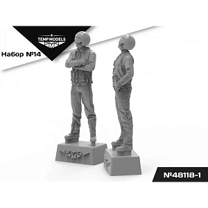 Дополнения из смолы 1/48 Пилоты ВКС РФ (СВО).ПСО НАЗ-ИР НАБОР №14-1 (Temp Models)