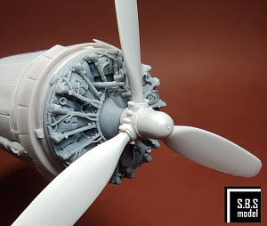Дополнения из смолы 1/48 Boeing B-17F/G (Early) Flying Fortress Engine (Hong Kong Models) 