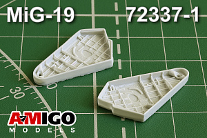 Дополнения из смолы 1/72 Ниши шасси самолета МиГ-19С (Amigo Models)