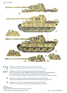 Декаль 1/35 Pz.Kpfw.V Panter Ausf. D Battle of Kursk1943 - Part II (Colibri Decals)