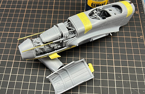 Сборная модель (смола) 1/48 Реактивный истребитель Як-15 (расширенный) (KepModels)