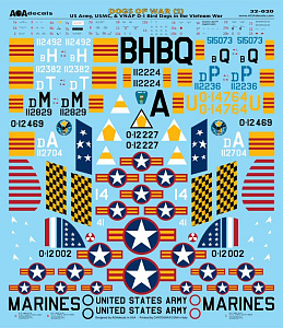 Декаль 1/32 Dogs of War (2) - U.S. Army/USMC/VNAF Cessna O-1A Bird Dogs in the Vietnam (AOA Decals)