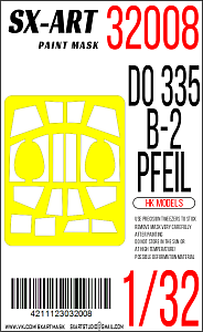 Окрасочная маска 1/32 Do 335 B-2 Pfeil (HK Models)