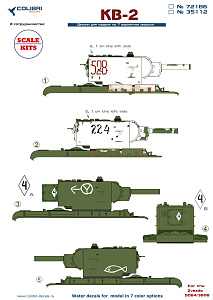Декаль 1/35 KV-2 (Colibri Decals)