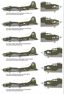 Сборная модель 1/48 B-17F Flying Fortress (The Bloody Hundredth 1943) (Eduard kits)