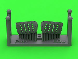 Дополнения из смолы 1/72 P-51 Mustang — крышка воздушного фильтра карбюратора(RAF ver.B)(Eduard)