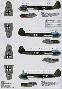 Декаль 1/32 Junkers Ju-88A-1 (3)  (Techmod)