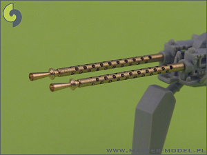 Дополнения из латуни 1/35 Browning M2 aircraft .50 caliber (12.7mm) barrels with flash hiders (2pcs)