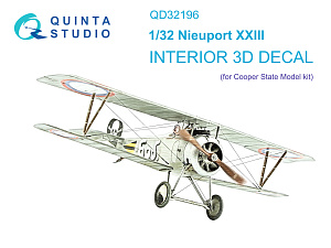 3D Декаль интерьера кабины Nieuport XXIII (CSM)