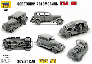 Сборная модель 1/35 Автомобиль ГАЗ-М1 (Zvezda)