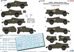 Декаль 1/35 M3A1 «Scout» - in Red ArmyI (Colibri Decals)