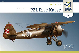 Сборная модель 1/72 PZL P.11c Kresy (Arma Hobby)