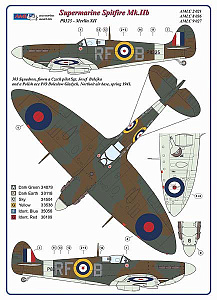 Декаль 1/72 303 Squadron RAF, Supermarine Spitfire Mk.IIb (AML)