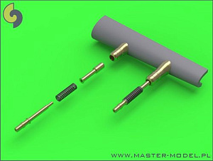 Дополнения из латуни 1/48 Стволы к авиапушке Hispano Mk II с круглым пружинным компенсатором 20 мм