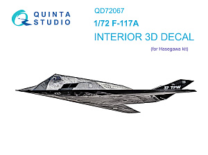 3D Декаль интерьера кабины F-117A (Hasegawa)