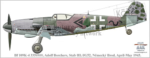 Сборная модель 1/32 Messerschmitt Bf-109K-4 (Kotare)