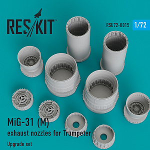 Дополнения из смолы 1/72 Mikoyan MiG-31M exhaust nozzles (ResKit)