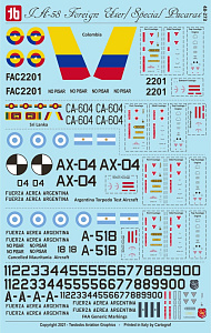 Декаль 1/48 F.M.A. IA-58A Pucara (Two Bobs)