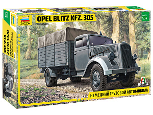 Сборная модель 1/35 Немецкий грузовой автомобиль Opel Blitz Kfz. 305 (Zvezda)