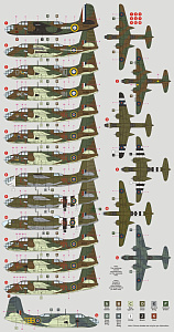 Декаль 1/72 Douglas Boston Mk.II/Mk.III/M.IV in RAF service over Europe (DK Decals)