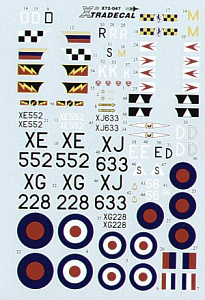 Декаль 1/72 Hawker Hunter FGA.9/FR.10 (Xtradecal)