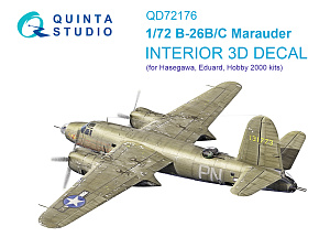 3D Декаль интерьера для B-26B Marauder (Hasegawa/ Eduard/ Hobby2000)