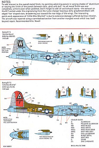 Декаль 1/48 Boeing B-17G Flying Fortress (2) (Kits-World)