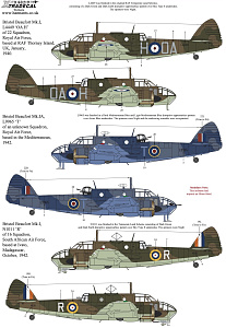Декаль 1/48 Bristol Beaufort Mk.I/IA Collection Pt1 (9) (Xtradecal)
