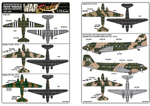 Декаль 1/72 Douglas C-47/C-53D (Kits-World)