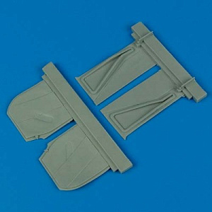 Дополнения из смолы 1/32 North-American P-51B Mustang undercarriage covers (Trumpeter kits)