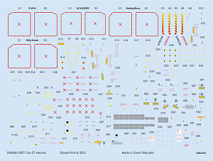 Декаль 1/48 Su-27 stencils (ACAD/HOBBYB/GWH)