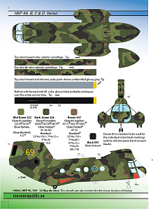 Декаль 1/72 HKP 4A/B/C/D Vertol [Boeing UH-46B CH-46D Kawasaki KV-107]  (Moose Republic Decals)