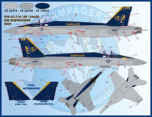 Декаль 1/48 Air Wing All-Stars Super Hornets Part IV (Furball Aero-Design)