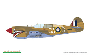 Сборная модель 1/48 Curtiss P-40E Warhawk (Weekend Edition) (Eduard kits)