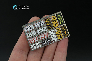 Автомобильные номера США, западные штаты, 1940-1950 (для всех моделей) (на метал. основании)