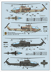 Сборная модель 1/72 Bell AH-1W Super Cobra (ранняя версия) (Dream Model)