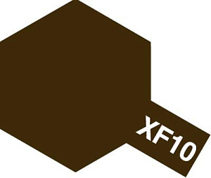 Краска акриловая Acrylic Mini XF-10 Flat Brown (Tamiya) (10ml)