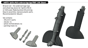 Дополнения из смолы 1/48 Стойки шасси Supermarine Spitfire Mk.Vc (для модели Eduard)