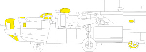 Окрасочная маска 1/72 Consolidated B-24H Liberator (designed to be used with Airfix kits) 