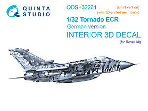 3D Декаль интерьера кабины Tornado ECR (ВВС Германии) (Revell) (с 3D-печатными деталями) (малая верс