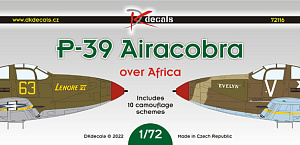 Декаль 1/72 Bell P-39/P-400 Airacobra over Africa and Italy (DK Decals)