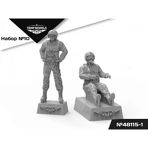 Дополнения из смолы 1/48 Пилоты ВМСК Набор №10-1 (Temp Models)