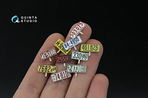 Автомобильные номера США, средний запад, 1910-1940 (для всех моделей) (на метал. основании)