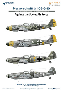 Декаль 1/72 Bf-109 G-10 (против советских ВВС) (Colibri Decals)