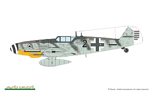 Сборная модель 1/72 Messerschmitt Bf-109G-6 The Weekend edition (Eduard kits)