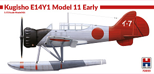 Сборная модель 1/72 Kugisho E14Y1 Model 11 Early with catapult (Hobby 2000)